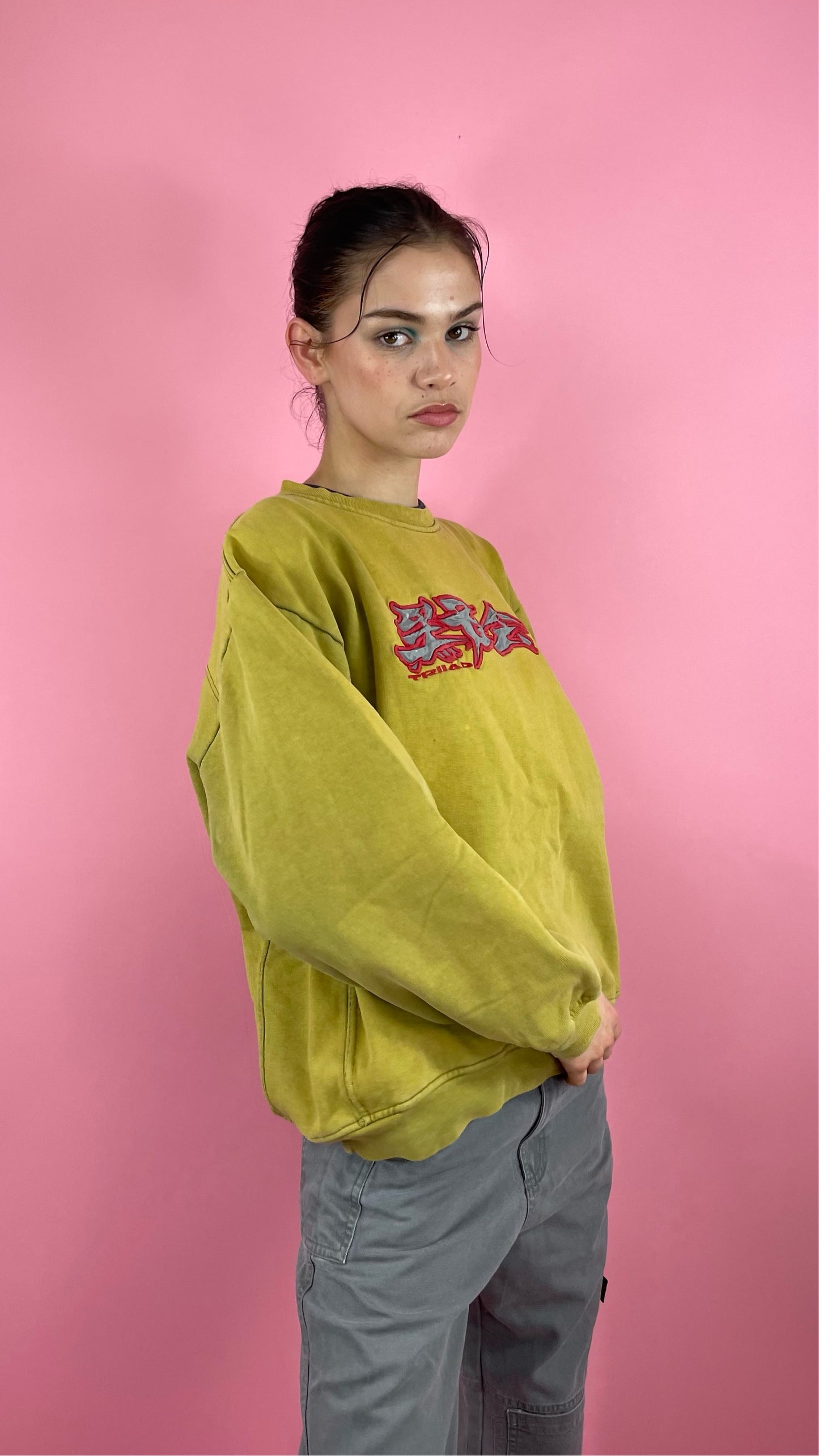 Sweat oversize jaune