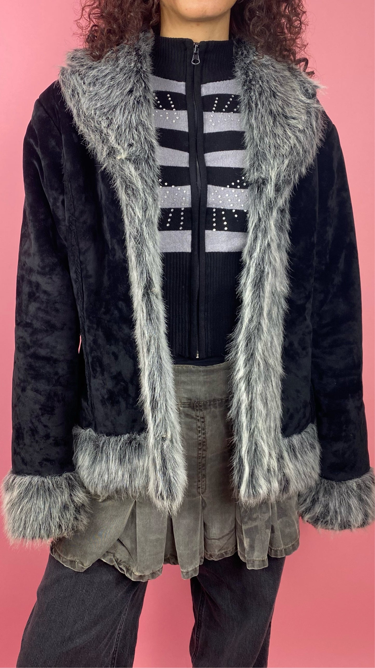 Manteau afghan noir taille L / XL