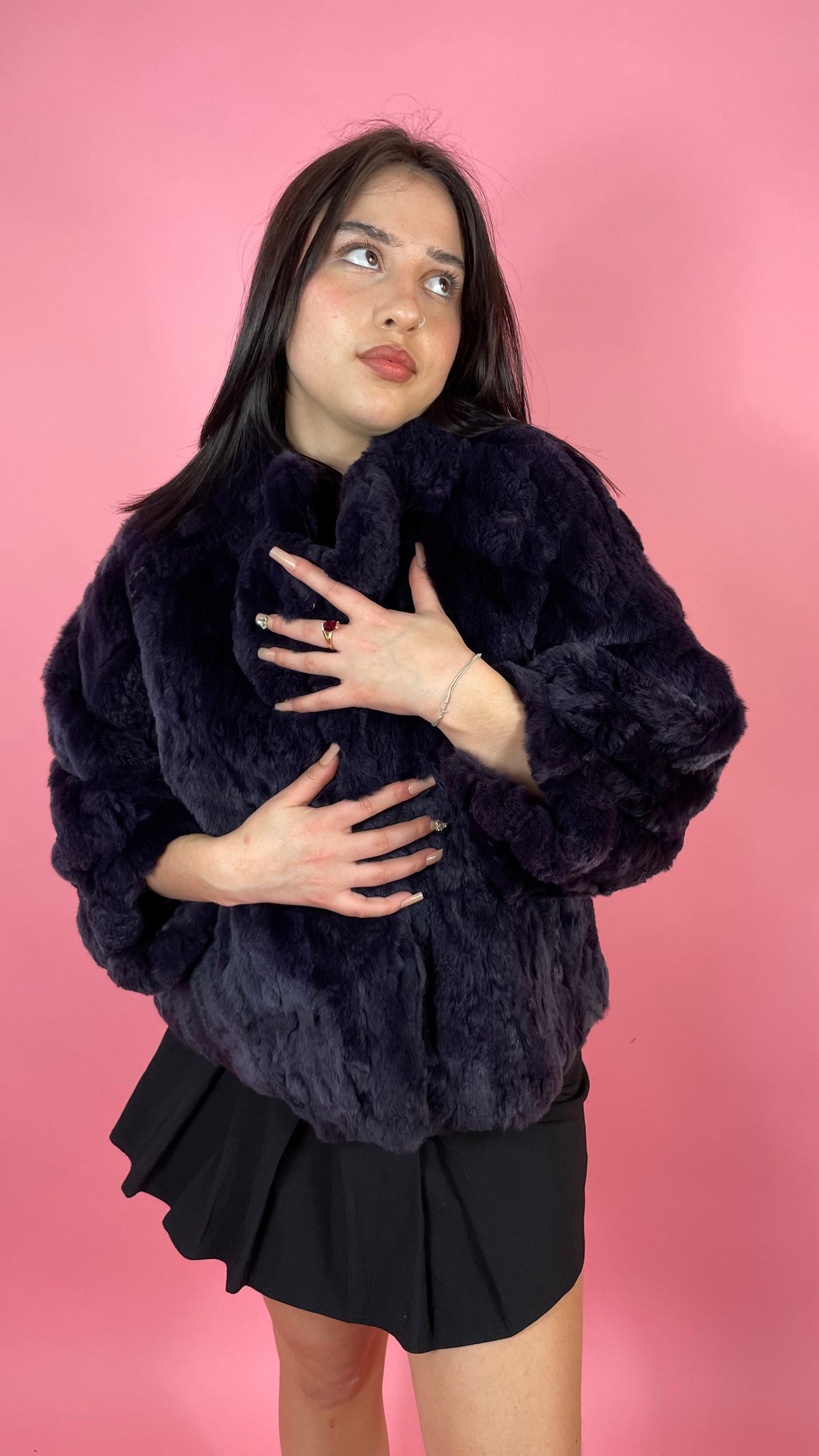 Manteau fausse fourrure
