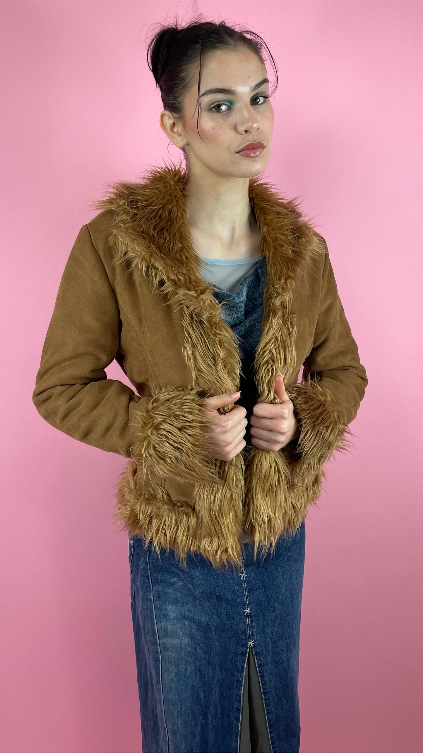 Manteau afghan camel