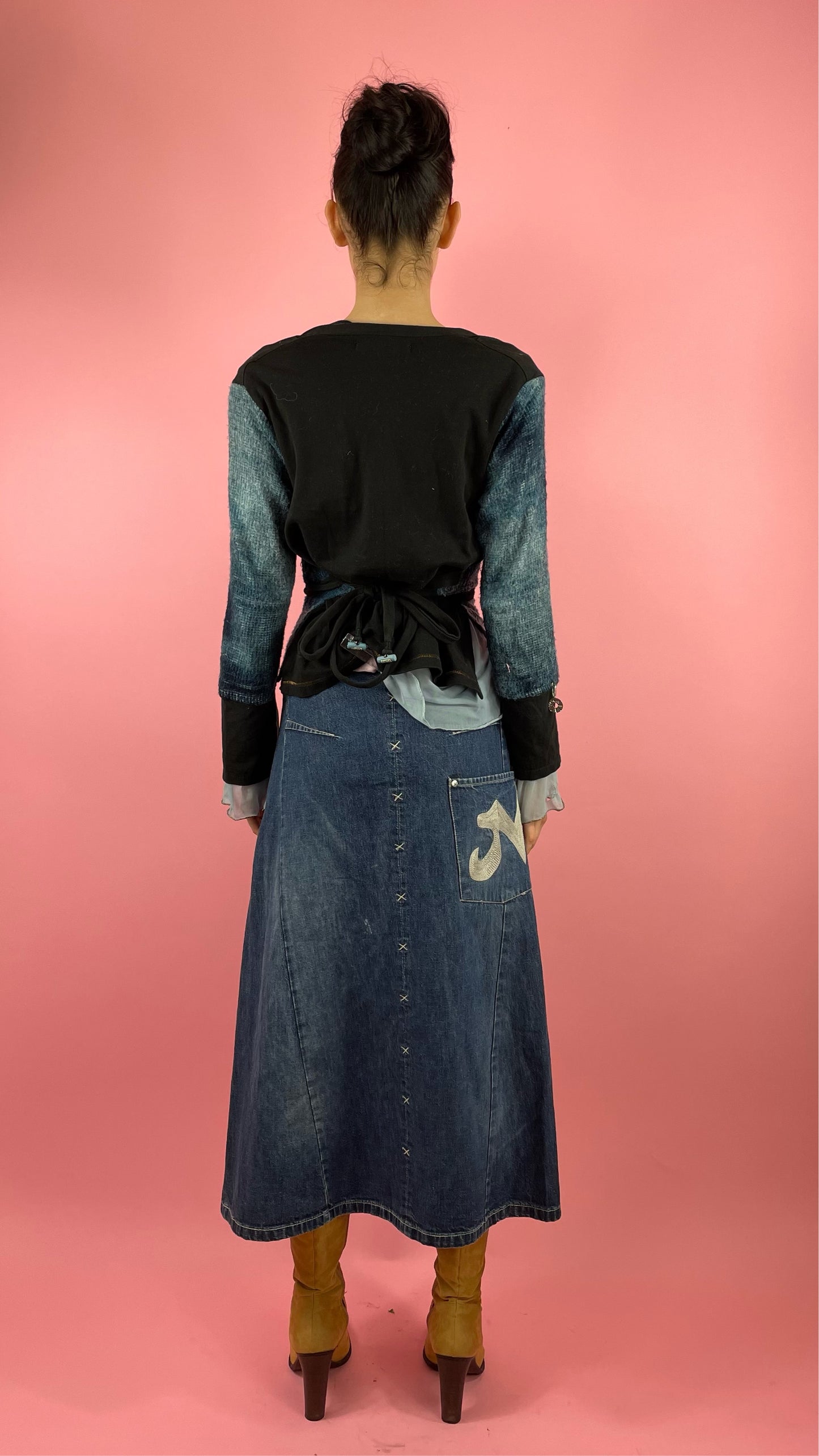 Top maille et mesh dégradé