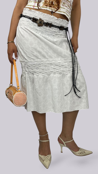 Jupe blanche dentelle