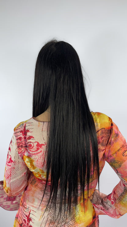 Robe courte en mesh