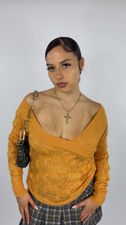 Pull en maille ajourée