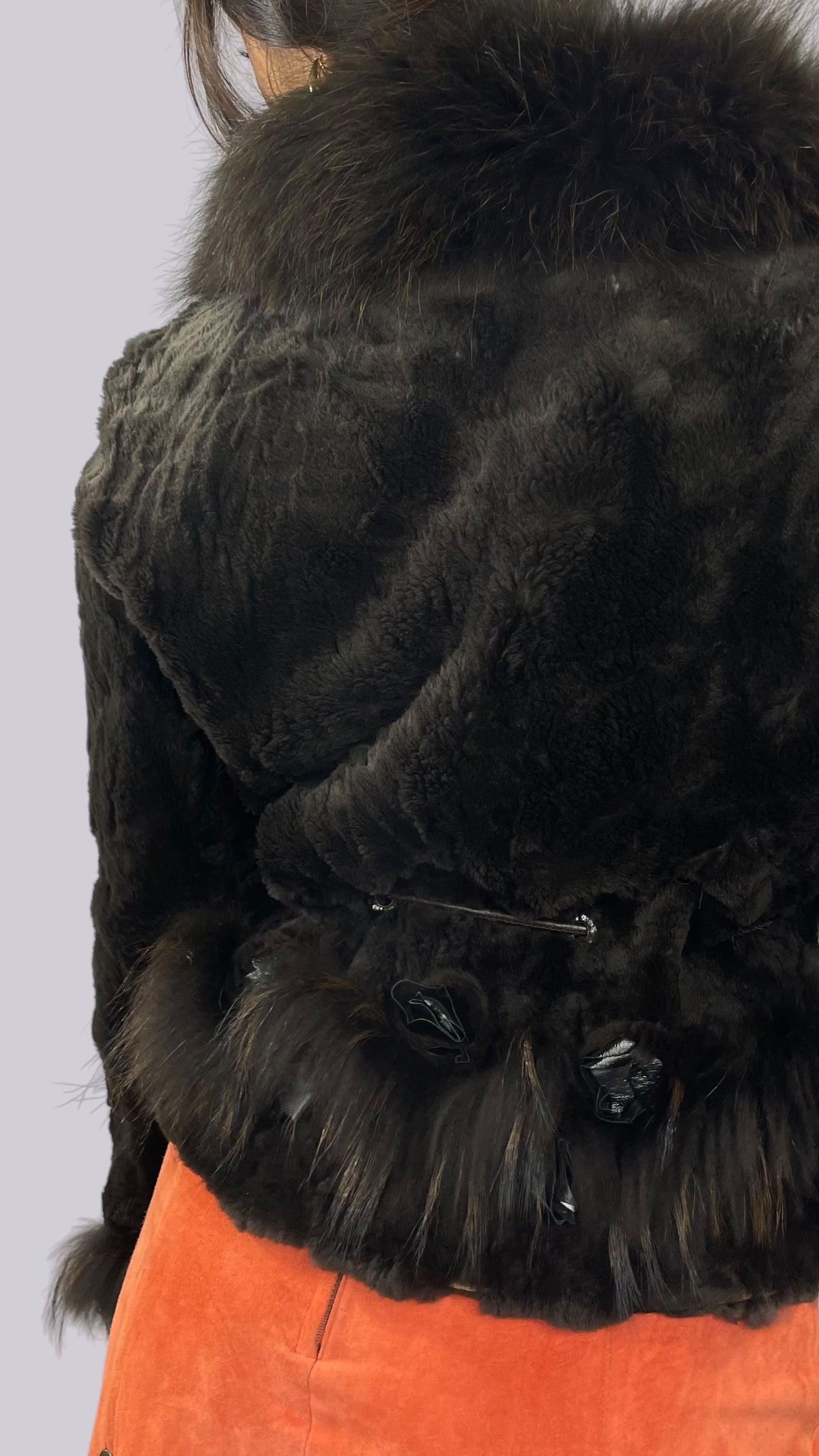 Veste Fourrure Marron