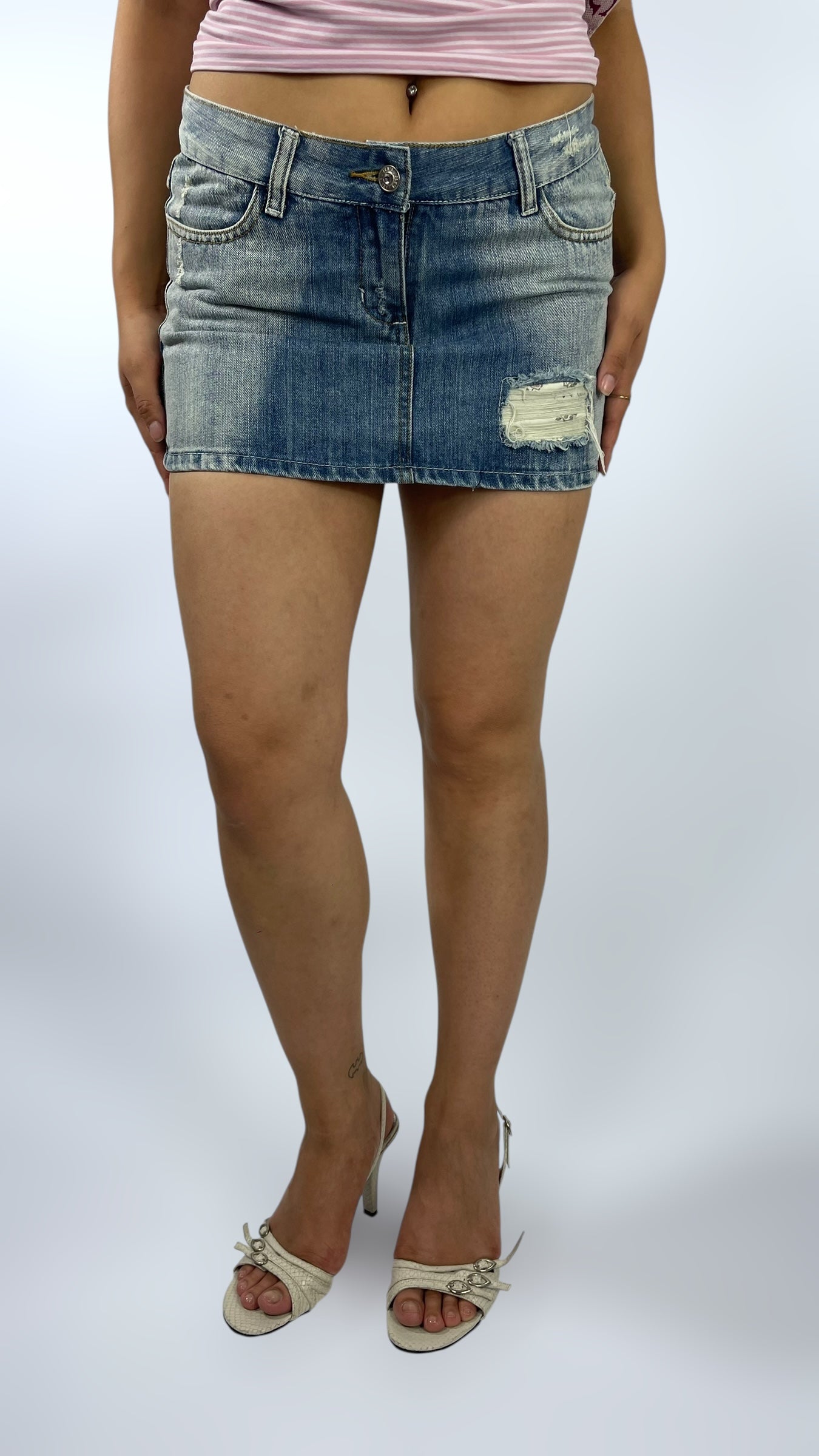 Mini jupe en jean