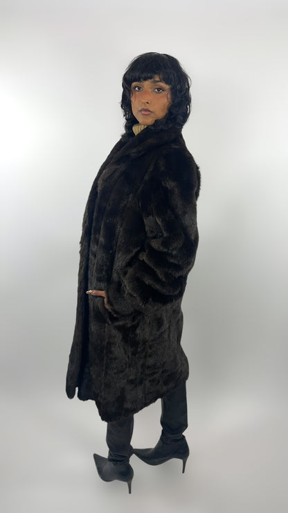 Manteau fausse fourrure