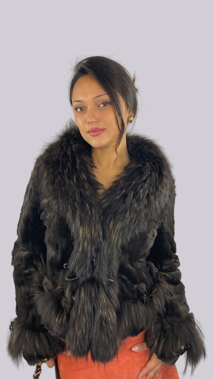 Veste Fourrure Marron