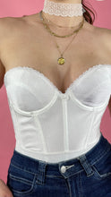 Load image into Gallery viewer, Bustier vintage blanc
