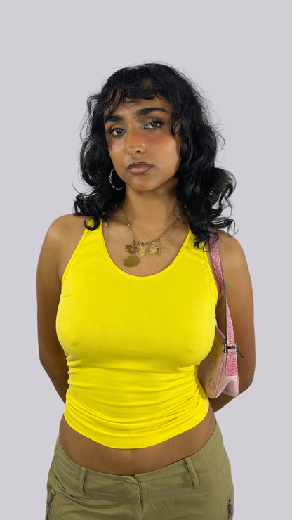 Top jaune fluo