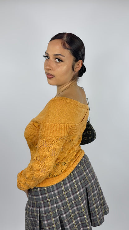 Pull en maille ajourée