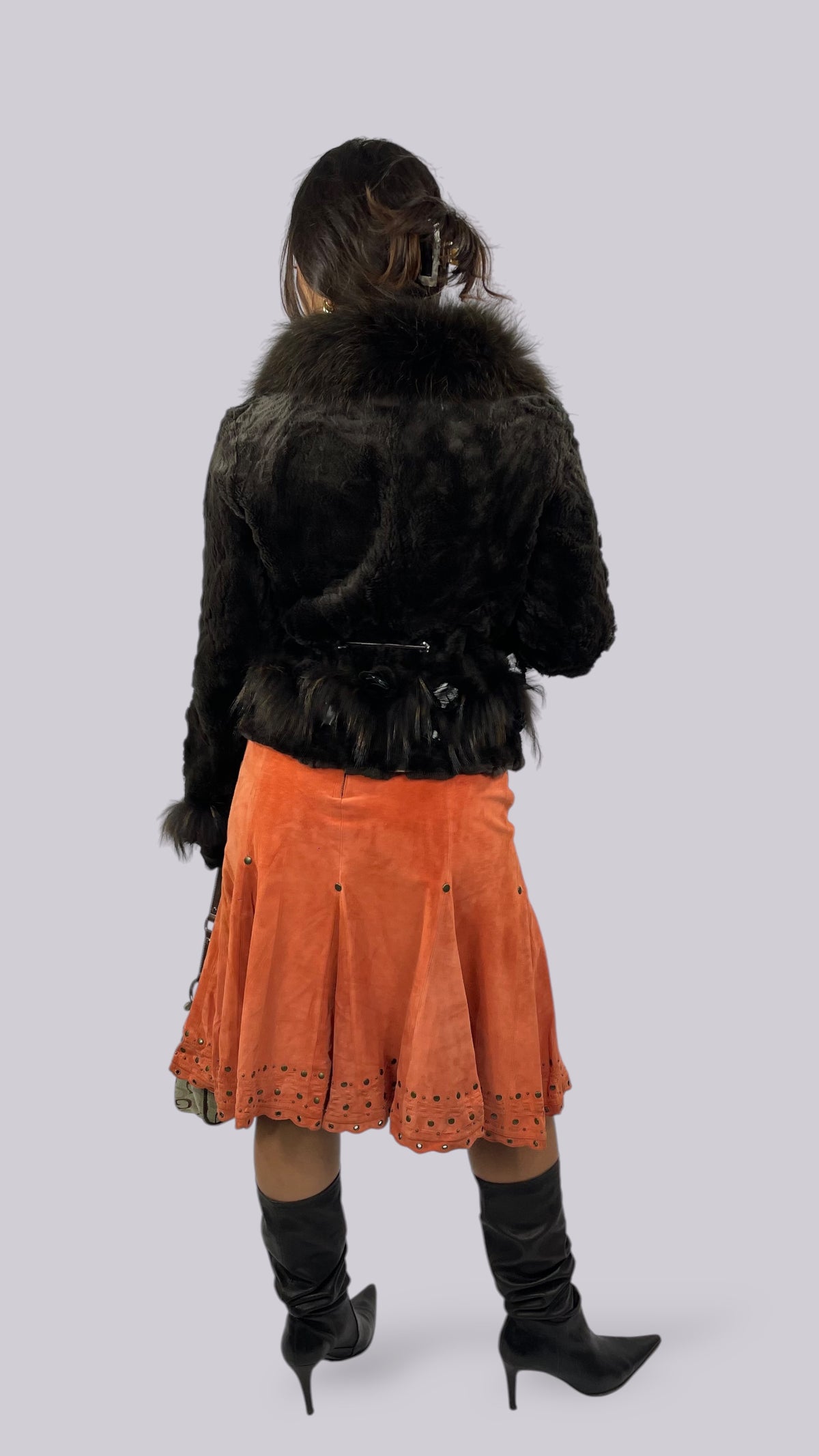 Veste Fourrure Marron