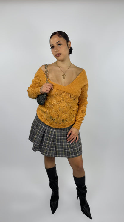 Pull en maille ajourée