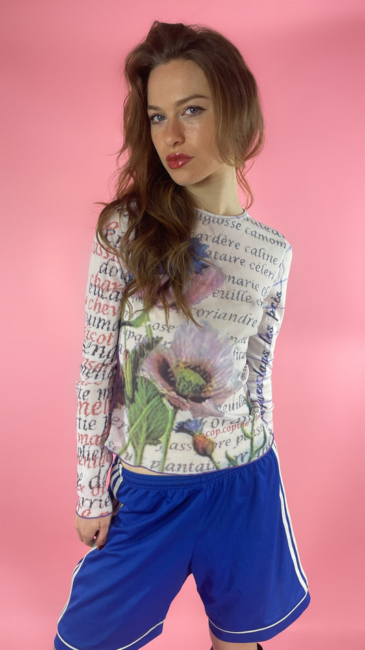 Top en mesh cop copine