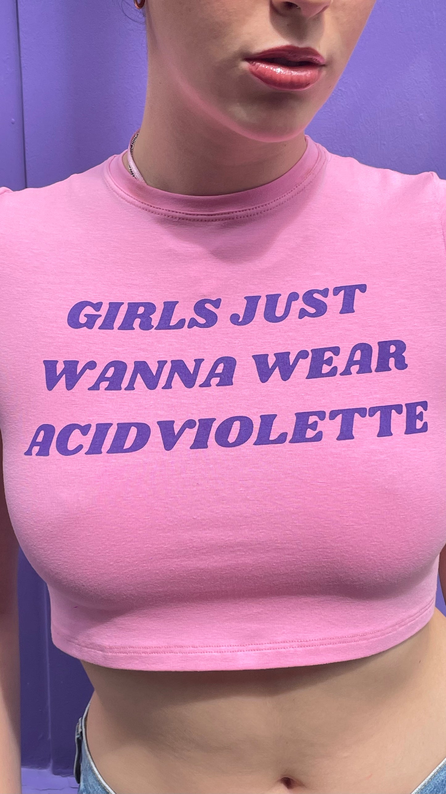 Baby tee AcidViolette