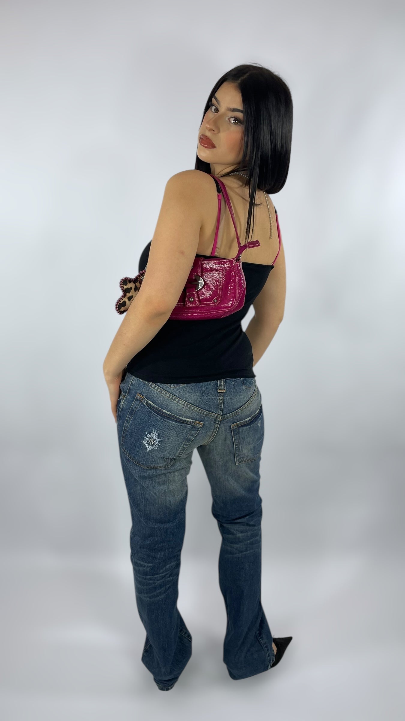 Jean droit taille basse