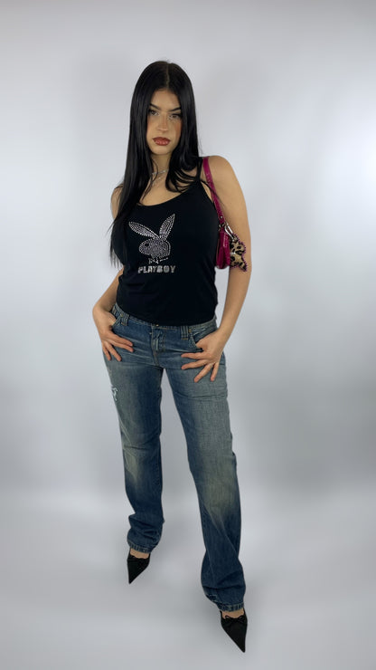Jean droit taille basse