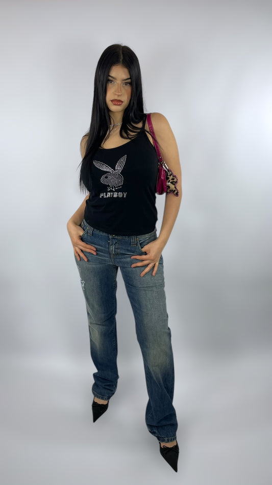 Jean droit taille basse