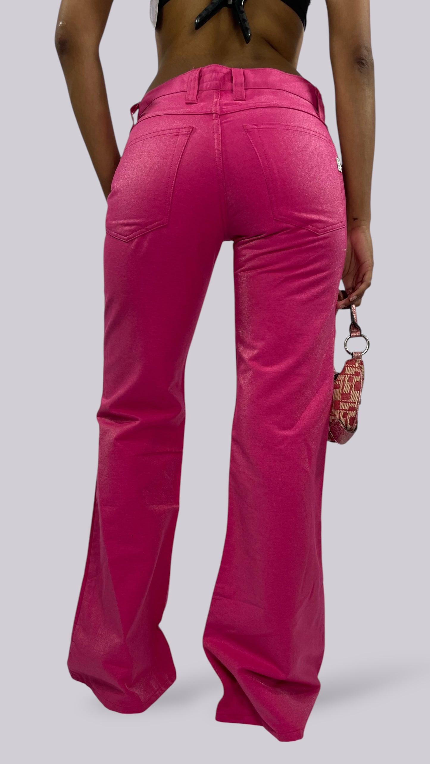  Pantalon flare rose