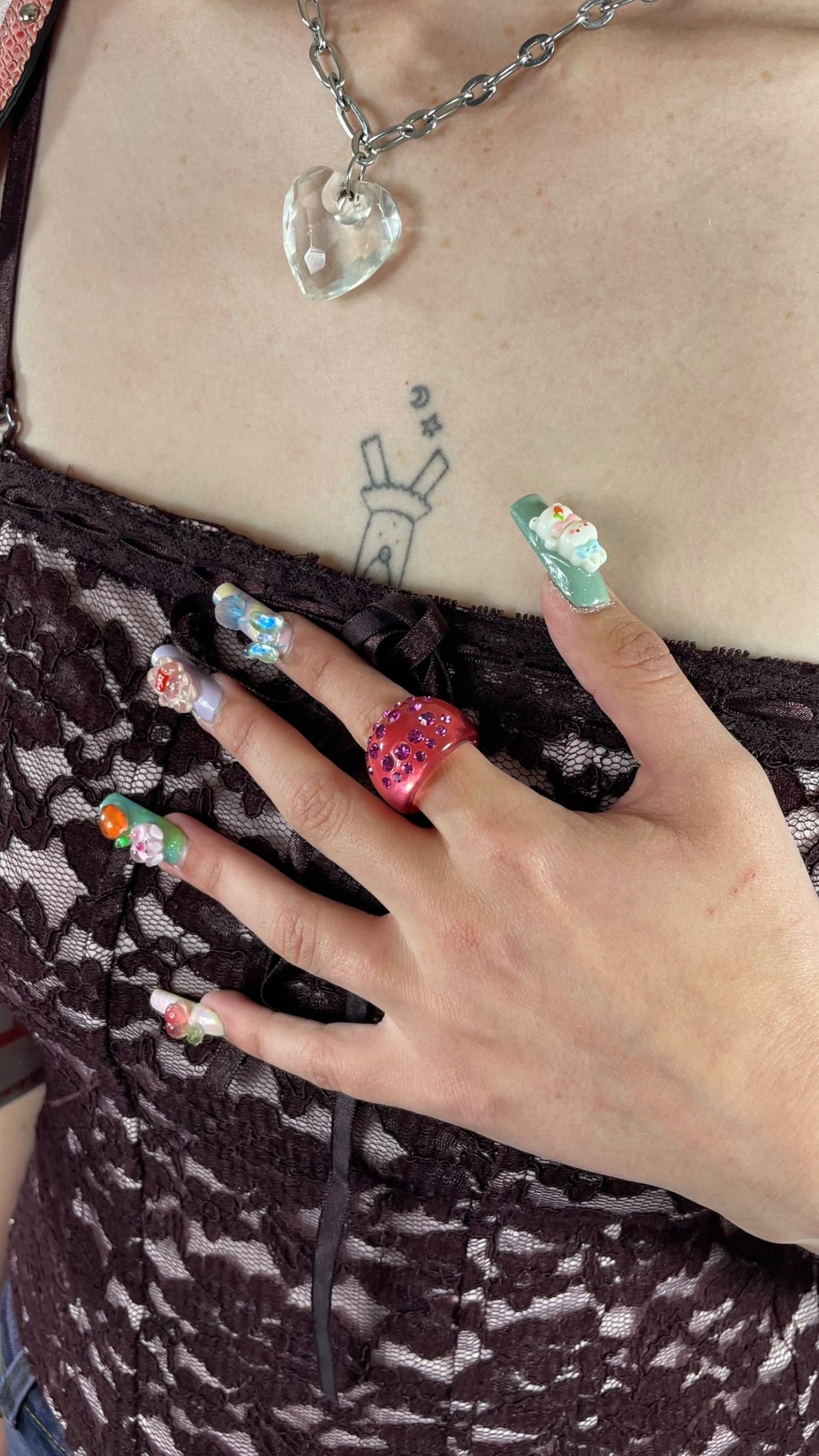 Bague strass