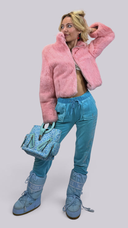 Veste Fourrure rose