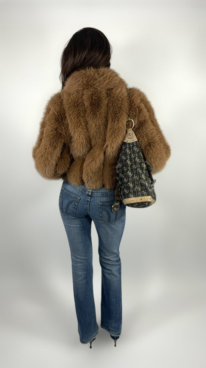 Fausse fourrure marron