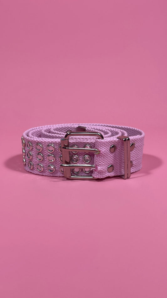 Ceinture rose à clous