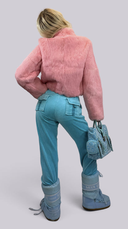 Veste Fourrure rose