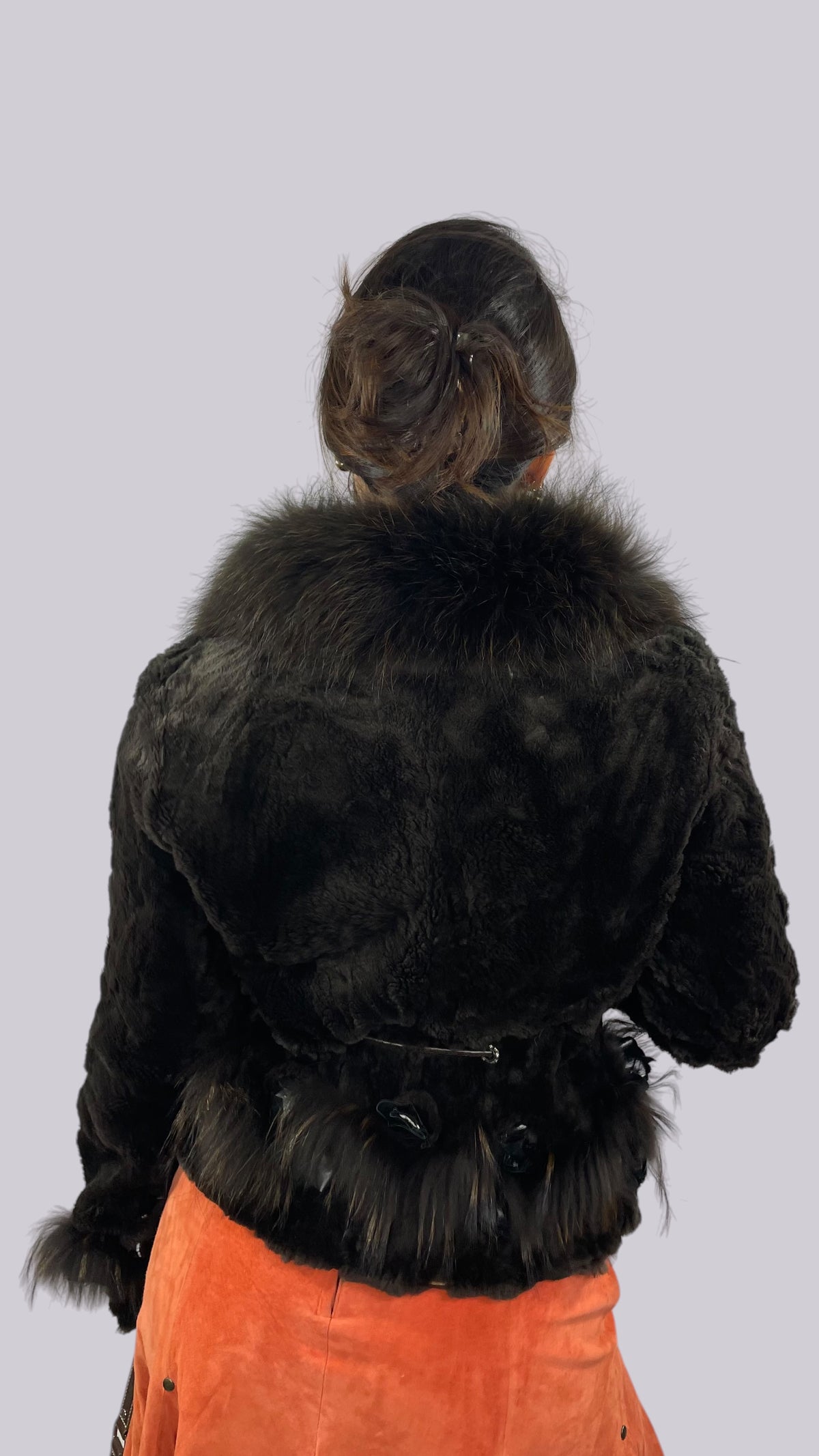 Veste Fourrure Marron
