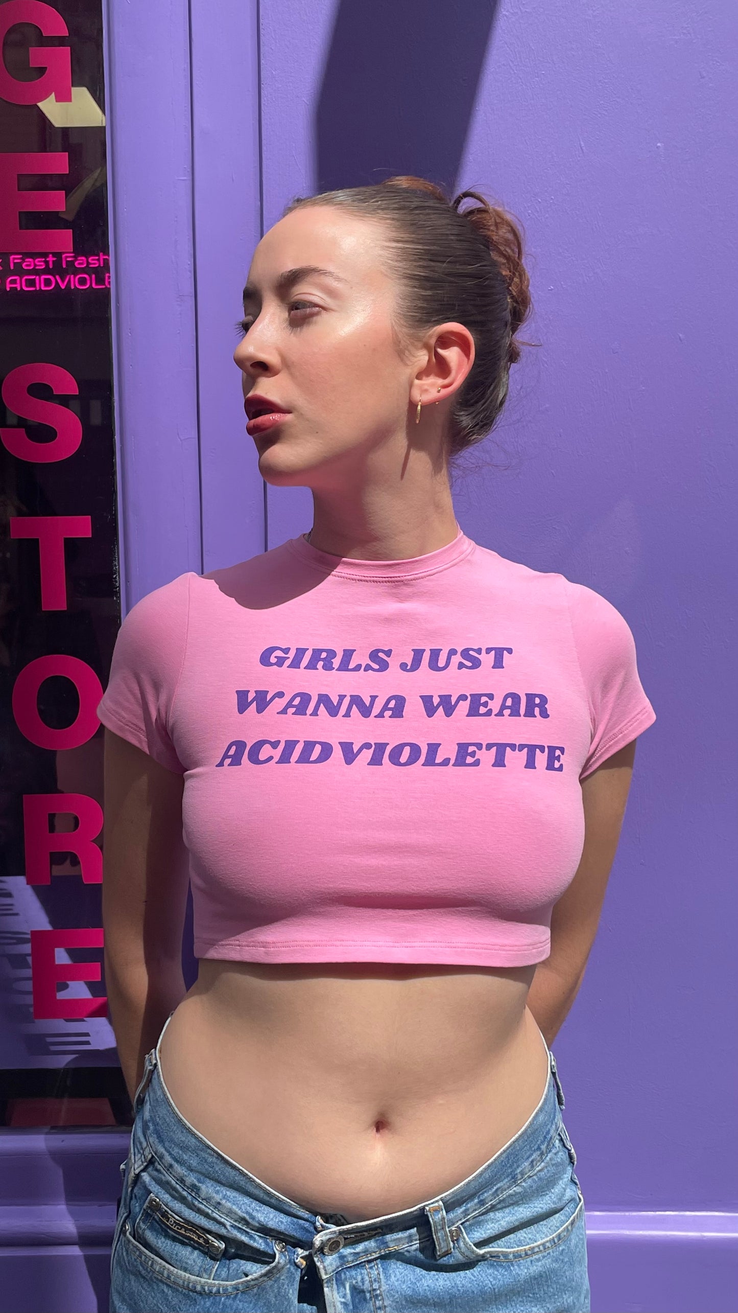 Baby tee AcidViolette