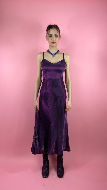 Robe violette vintage made in France